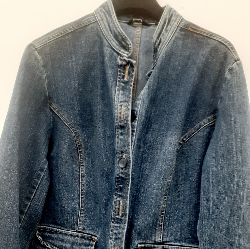 Mossimo denim bomber Jacket Jean blazer size  M L